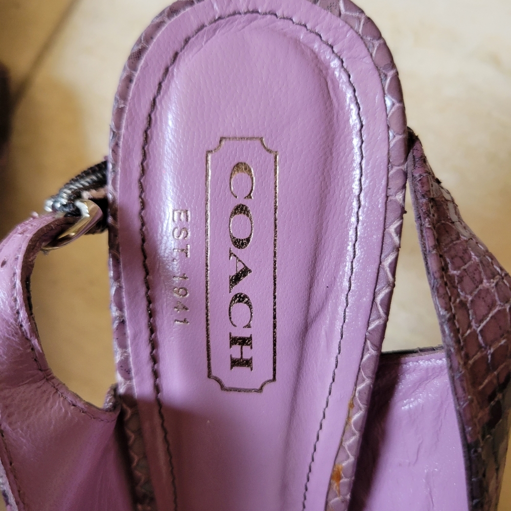 Alena Python Slingbacks by Coach - Picture 3 of 4